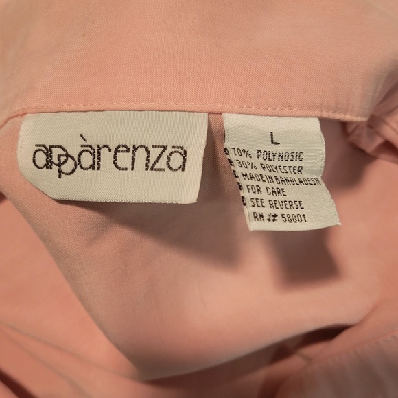 Pink Apparenza button up blouse with mid-length sleeve - Picture 4 of 4